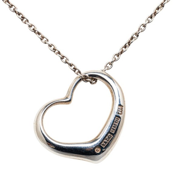 Tiffany Heart Chain Necklace SV925 Silver Women's TIFFANY&Co.